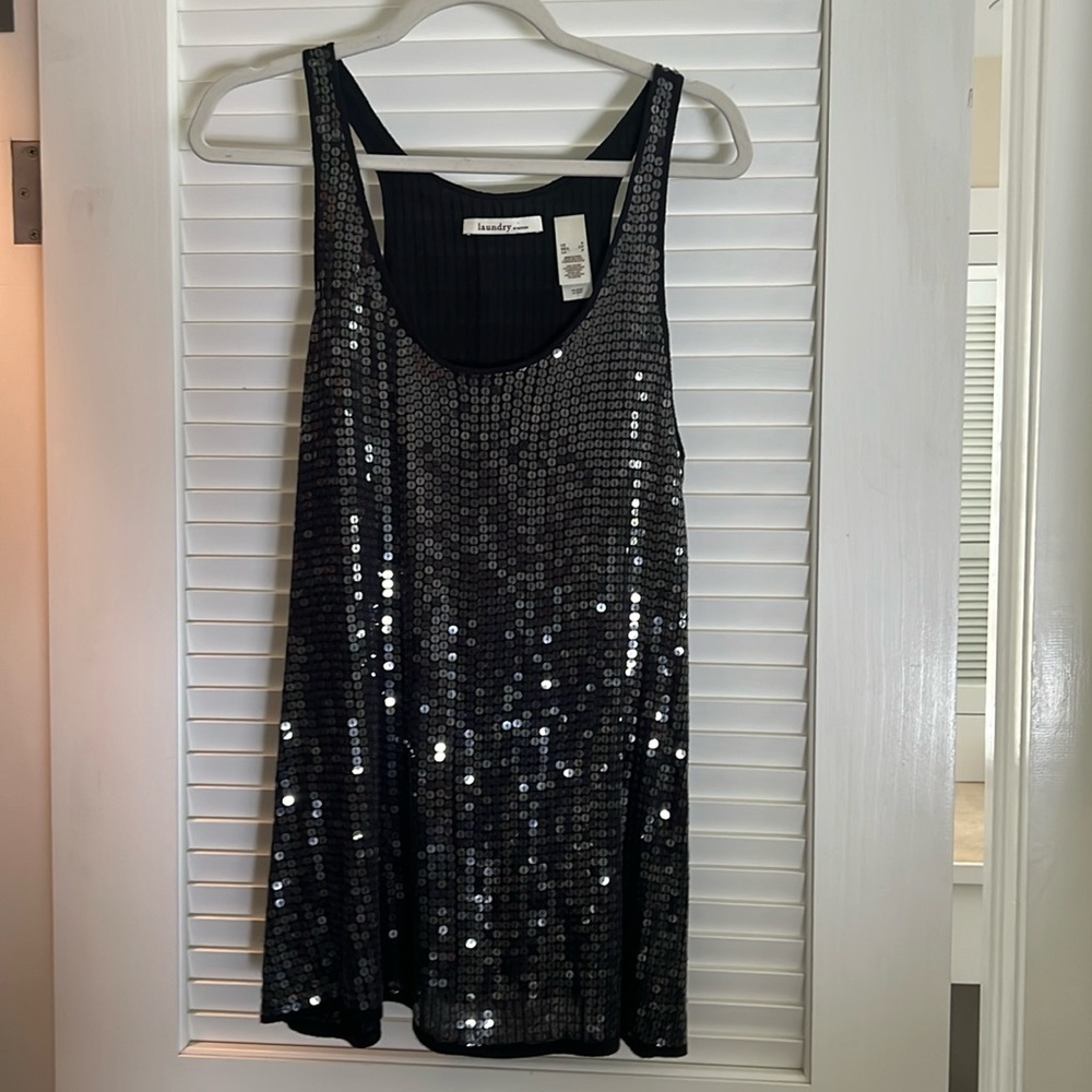 Sequins long tank top by Laundry